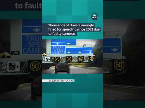 Thousands of drivers wrongly fined for speeding since 2021 due to faulty cameras #itvnews