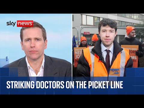 Resident doctors on the picket line as five-day strike begins | Watch live