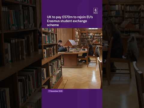 UK to pay £570m to rejoin EU’s Erasmus student exchange scheme