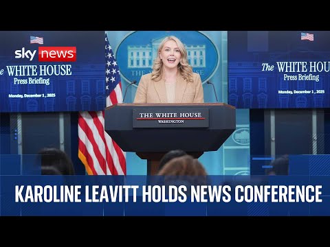 Trump’s press secretary Karoline Leavitt questioned about Venezuela boat strike at briefing