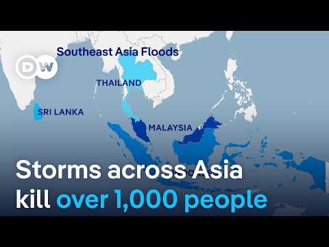 Death toll from storms across Southeast Asia rises to more than 1,000 | DW News