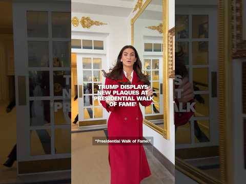 Trump displays new plaques at ‘Presidential Walk of Fame’