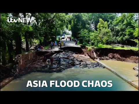 Over 1,000 dead as Cyclones sweep through Asia causing devastating floods | ITV News