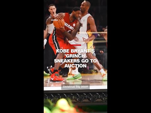 Kobe Bryant’s ‘Grinch’ shoes could sell for $10m at auction
