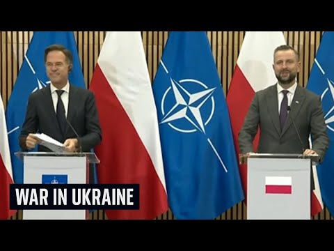 NATO boss Mark Rutte and Polish defence minister hold news conference  | Watch live