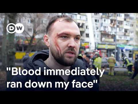 Kyiv residents tell DW how they survived Russian a missile strike on their home | DW News