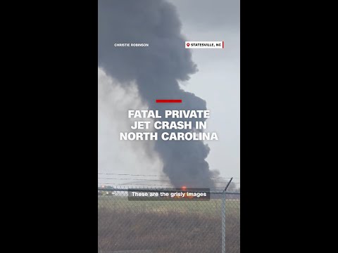 Private jet crashes after takeoff in North Carolina