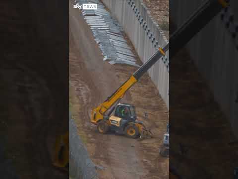 Is Israel building a wall on Lebanese land?