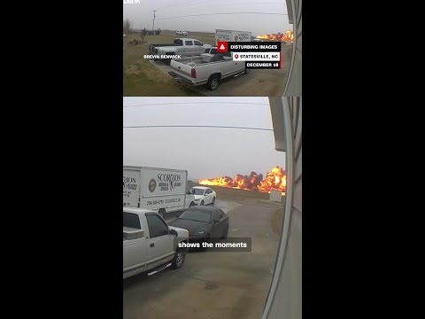 Surveillance video shows the moment Greg Biffle’s plane crashed in NC