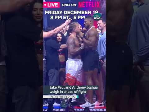 Anthony Joshua and Jake Paul weigh in | ITV News