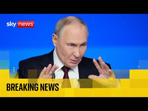 Putin compares EU leaders to ‘burglars’ at end of year news conference | Watch live
