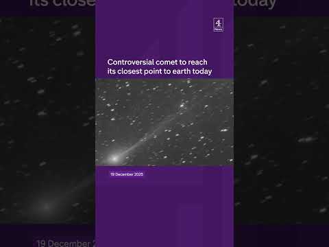 Controversial comet to reach its closest point to earth today