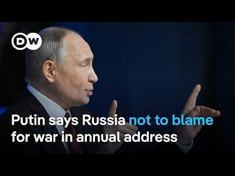 Putin mobilizes support for war in Ukraine at annual news conference | DW News