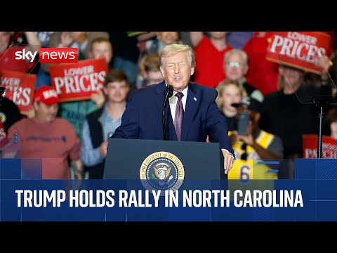 Trump holds rally on the economy after Epstein files released
