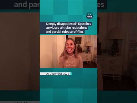 ‘Deeply disappointed’ Epstein’s survivors criticise redactions and partial release of files #itvnews