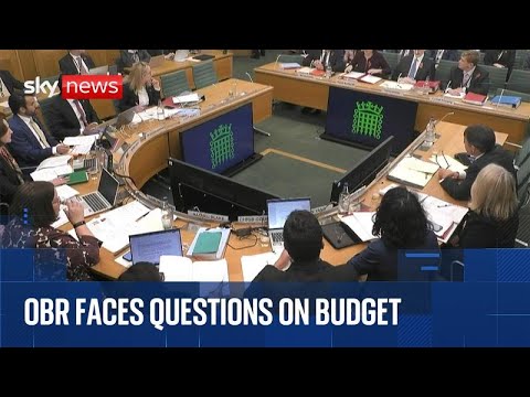 OBR grilled on the budget by Treasury Select Committee