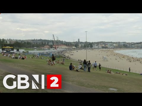 View of Bondi Beach as a ceremony marks one week since the attack took place