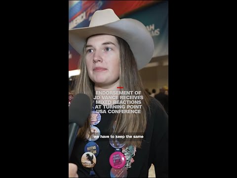 Endorsement of JD Vance receives mixed reactions at Turning Point USA conference