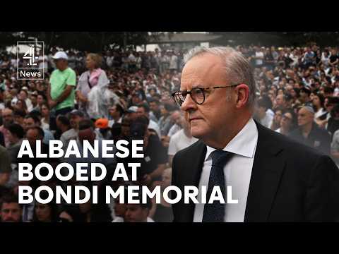 Bondi Beach attack: Australian PM booed at memorial