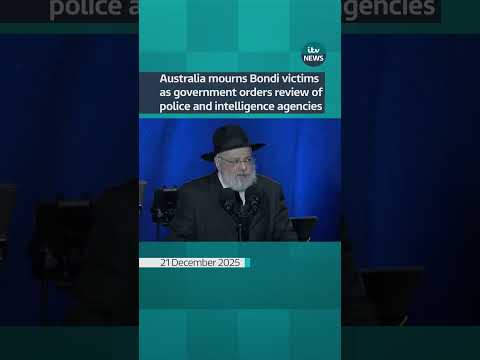 Australia mourns Bondi victims as government orders police review #itvnews #shorts