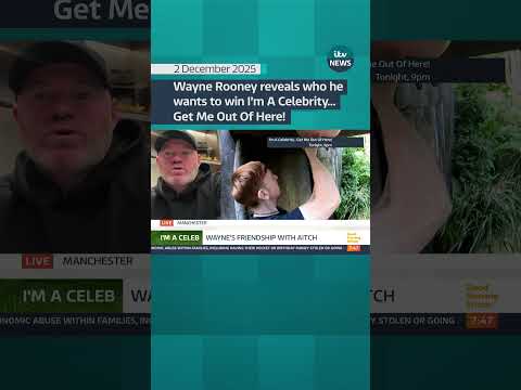 His wife, Coleen, came second on I’m A Celebrity… Get Me Out Of Here! last year #itvnews #imaceleb