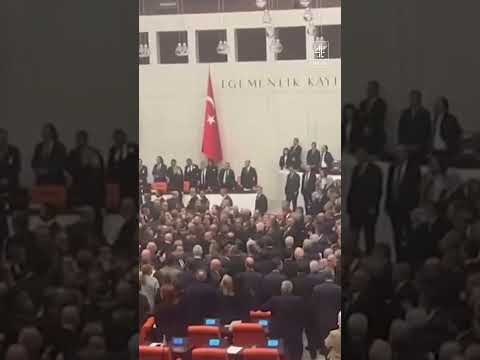 Fight in Turkish parliament