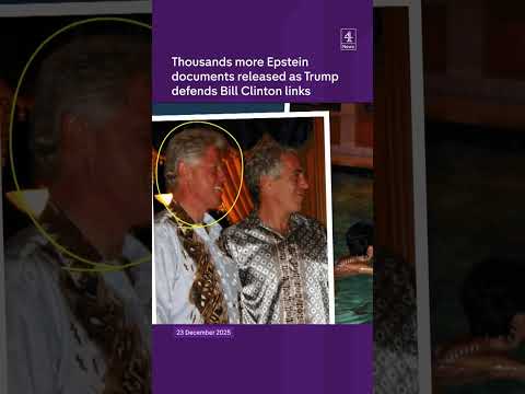 Thousands more Epstein documents released as Trump defends Bill Clinton links