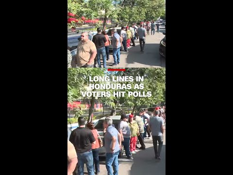 Long lines in Honduras as voters hit polls