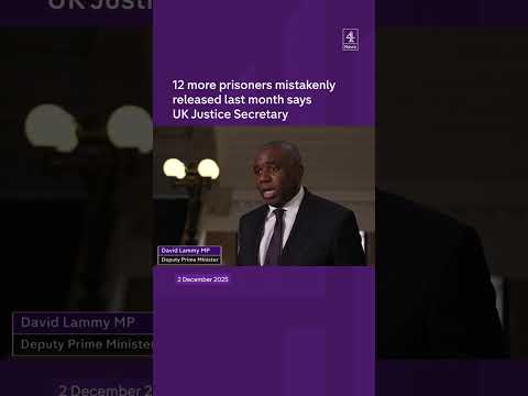 12 prisoners mistakenly released in UK