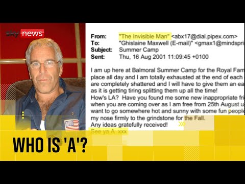 Epstein files: Who is the ‘Invisible Man’ signing off emails as ‘A’?