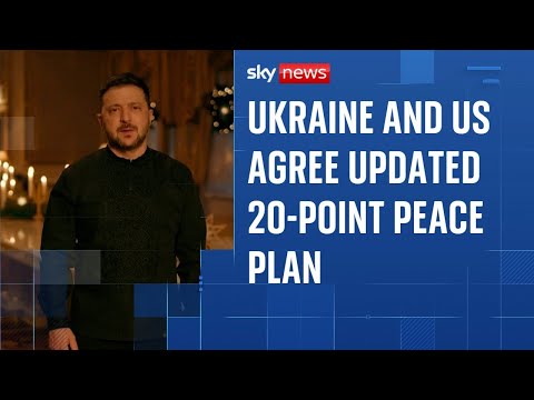 Ukraine and US agree updated 20-point peace plan after Moscow hit by another deadly bombing