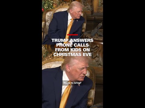 Trump answers phone calls from kids on Christmas Eve