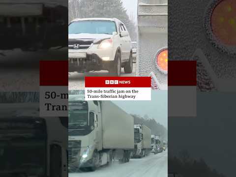 Drivers stranded in freezing temperatures in 53-mile Trans-Siberian highway traffic jam. #BBCNews