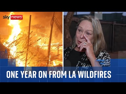 ‘It’s very emotional’: Pacific Palisades community remembers a year on from LA fires