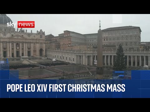 Pope Leo XIV leads his first Christmas mass at the Vatican | 25 December 2025