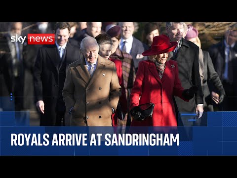 Fans gather to catch a glimpse of the Royals attending a Christmas service in Sandringham