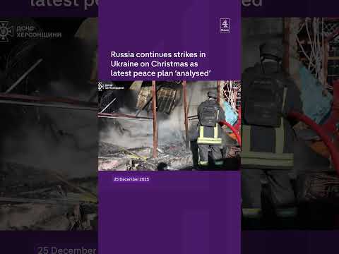 Russian strikes in Ukraine on Christmas