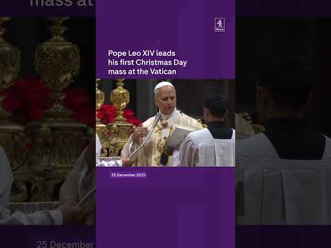 Pope Leo holds first Christmas mass