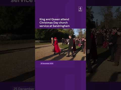 King and Queen at Christmas church service