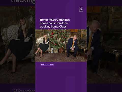 Trump speaks to kids on Christmas Eve