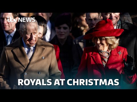 King praises wartime generation in Christmas broadcast as royals celebrate without Andrew | ITV News