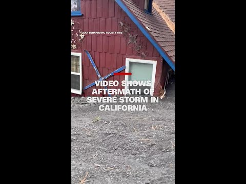 Video shows aftermath of severe storm in California