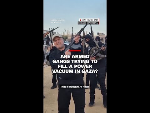 Are armed gangs trying to fill a power vacuum in Gaza?