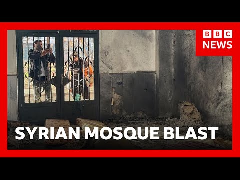 Blast at Syrian mosque during Friday prayers leaves at least eight dead | BBC News