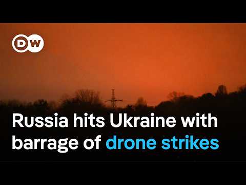 Russia bombards Ukraine with missiles and drones ahead of Trump-Zelenskyy meeting Sunday | DW News
