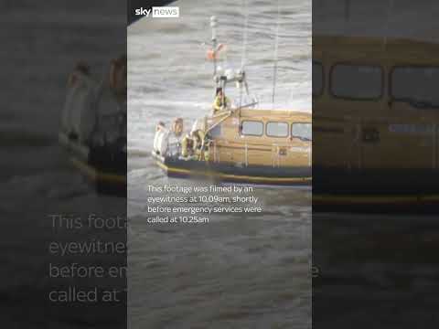 Woman rescued from sea on Christmas Day