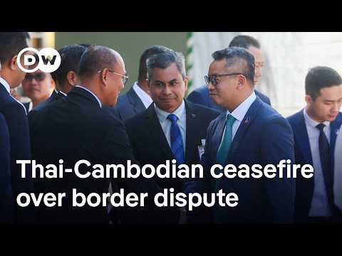 What are the terms of the new Thailand-Cambodia ceasefire agreement? | DW News