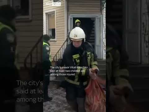 Aftermath of deadly attack on Kyiv