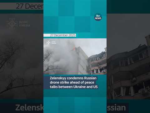 Zelenskyy condemns Russian drone attack, ahead of peace talks between the US and Ukraine
