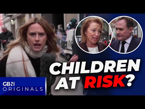 ‘DISGUSTING LIE!’ NHS presses ahead with puberty blocker trial sparking FURY as protests clash